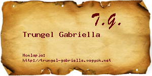 Trungel Gabriella névjegykártya