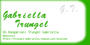 gabriella trungel business card